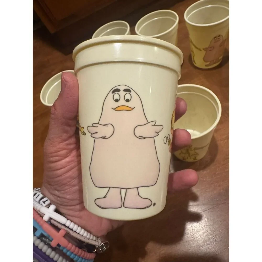 Vintage 1986 McDonald’s Plastic Cups Lot of 9 Ronald Grimace Mayor McCheese VTG